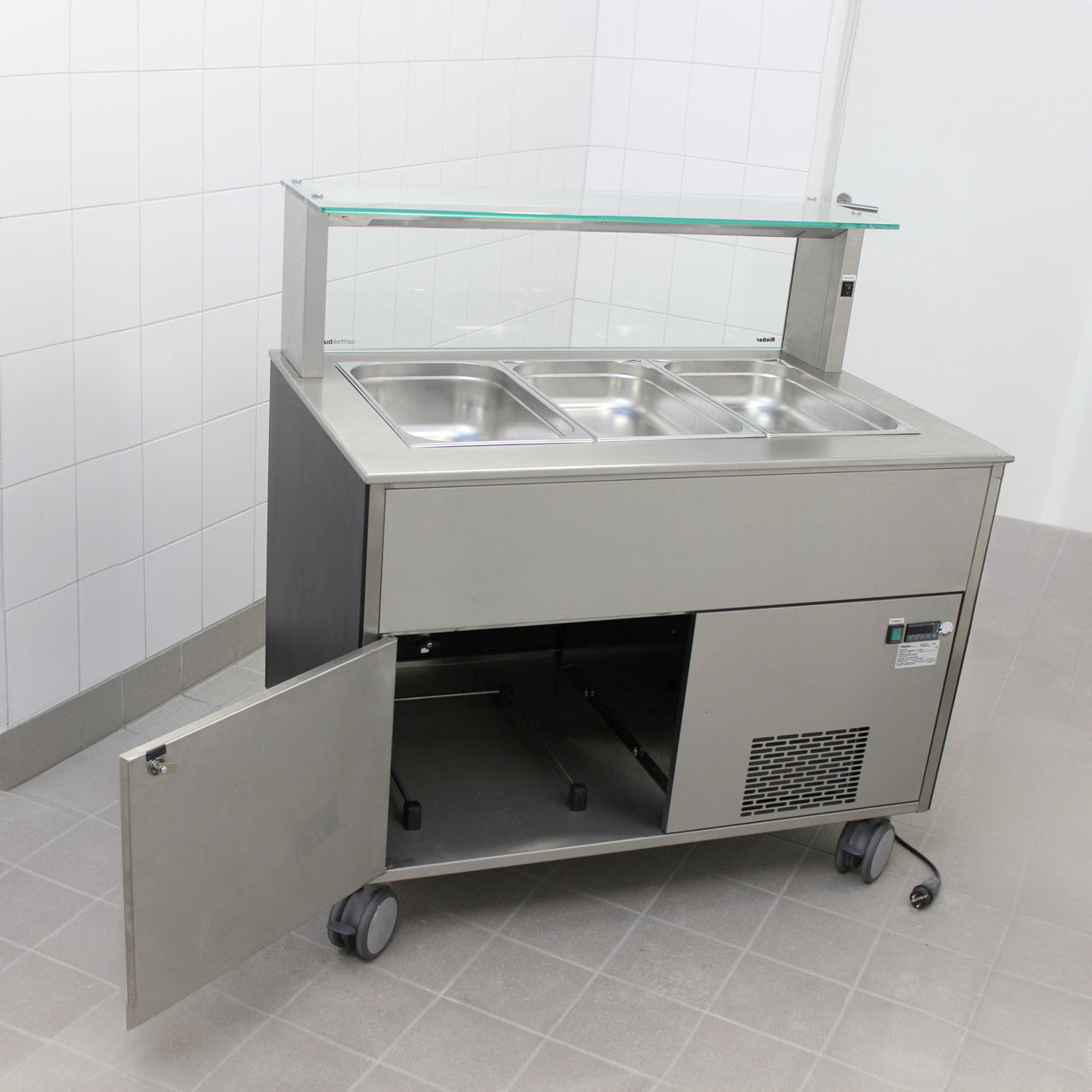 Kühlmodul mit Ausgabe-Glasaufsatz, fahrbar