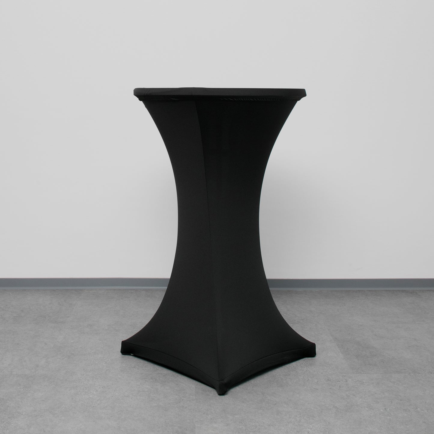 Stretch Stehtischüberzug 70cm Ø 2 teilig schwarz