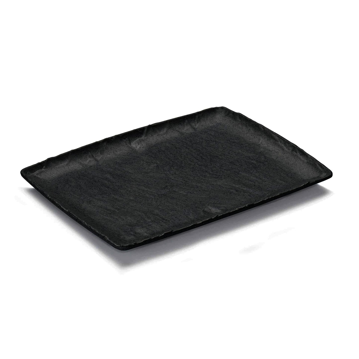 Melamin Platte, schwarz, 1/2 GN