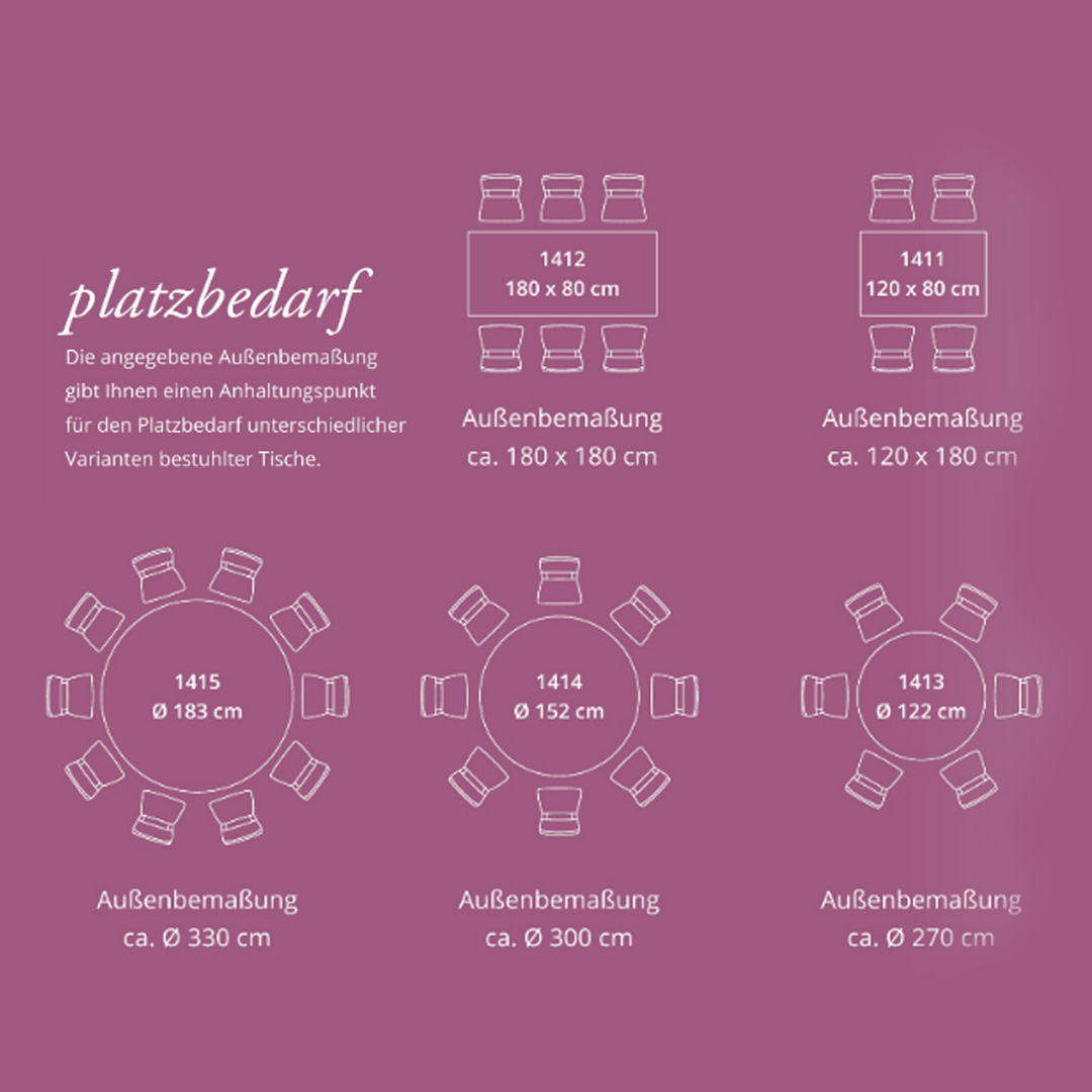 Banketttisch, klappbar 4/6 Personen