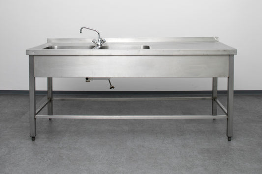 Spültisch, 2 Becken links