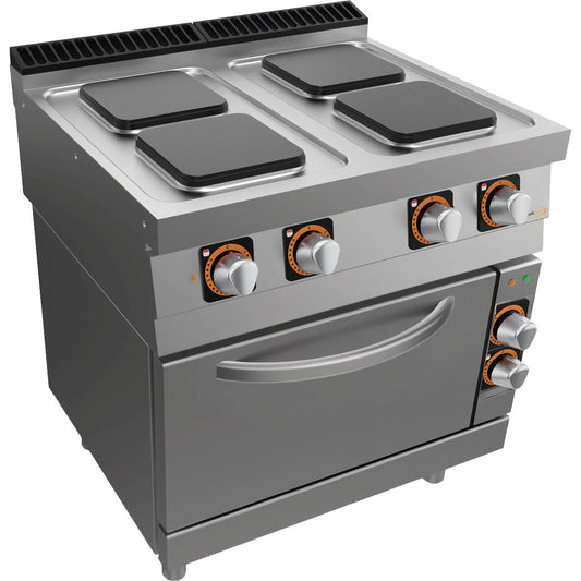 4-Platten Herd Standgerät m. Backofen