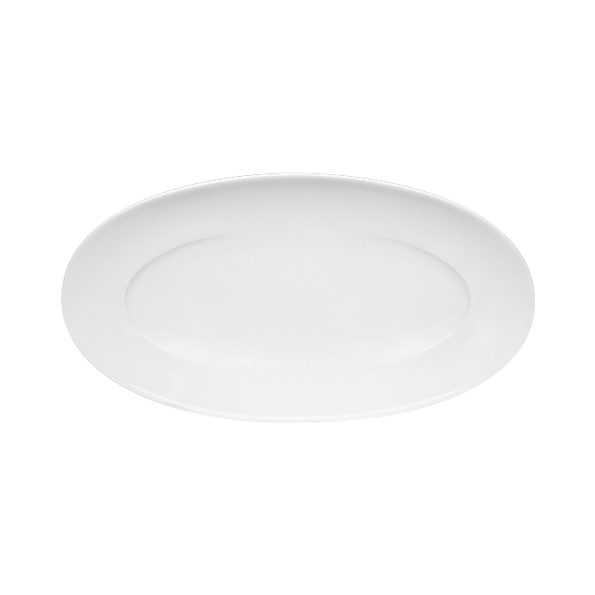 Platte "Grace", oval, weiss, gross
