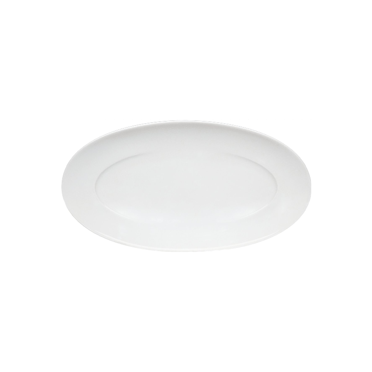 Platte "Grace", oval, weiss, klein