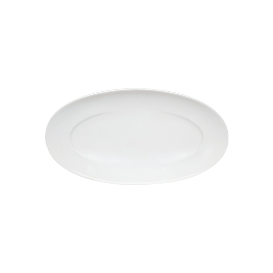 Platte "Grace", oval, weiss, klein