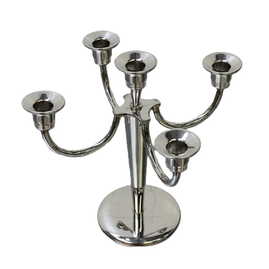 Tischleuchter 5-armig versilbert