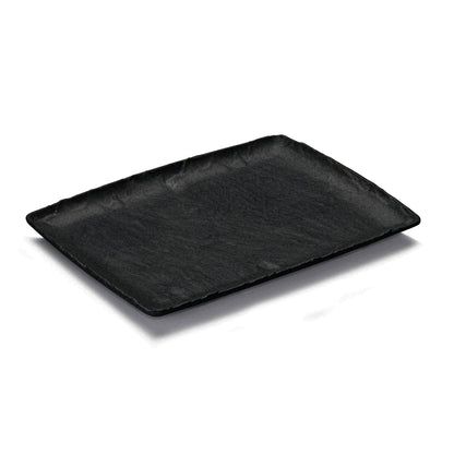 Melamin Platte, schwarz, 1/2 GN