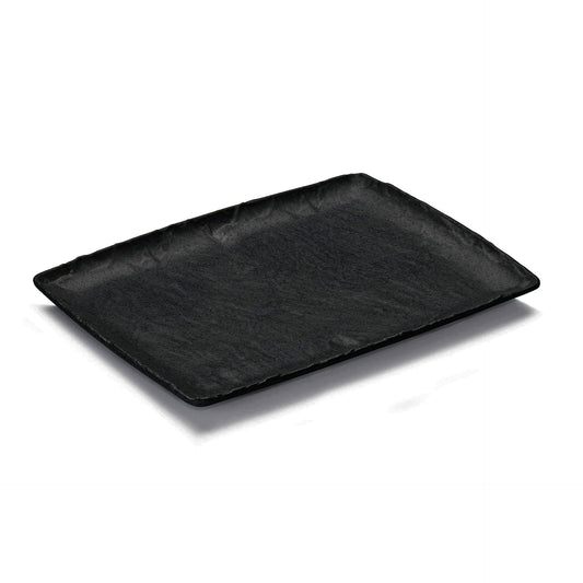 Melamin Platte, schwarz, 1/2 GN