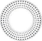 Platzteller Glas Non Lead Crystal