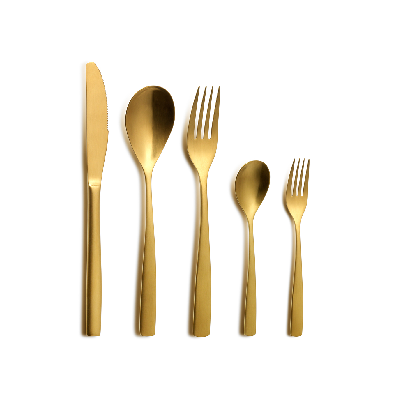 Menügabel Satin Gold
