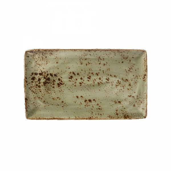 Platte, rechteckig, 33x19cm, Green